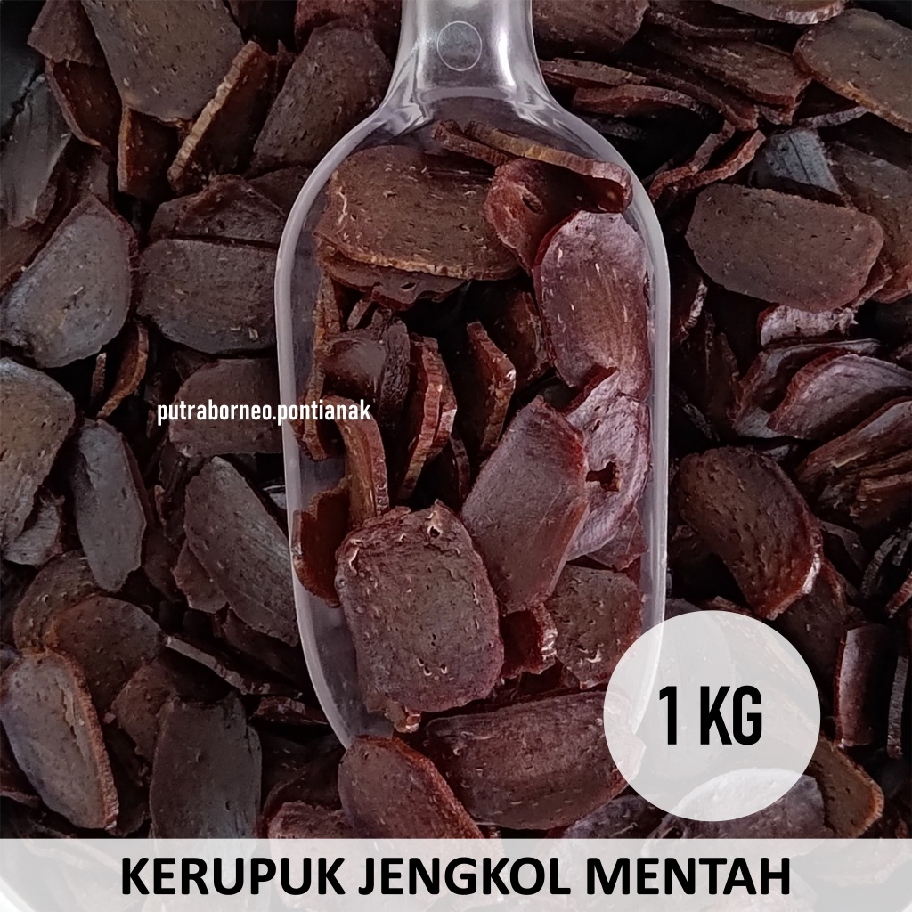 Kerupuk Jengkol Bulat Mentah 1 kg / Krupuk Jengkol Mentah