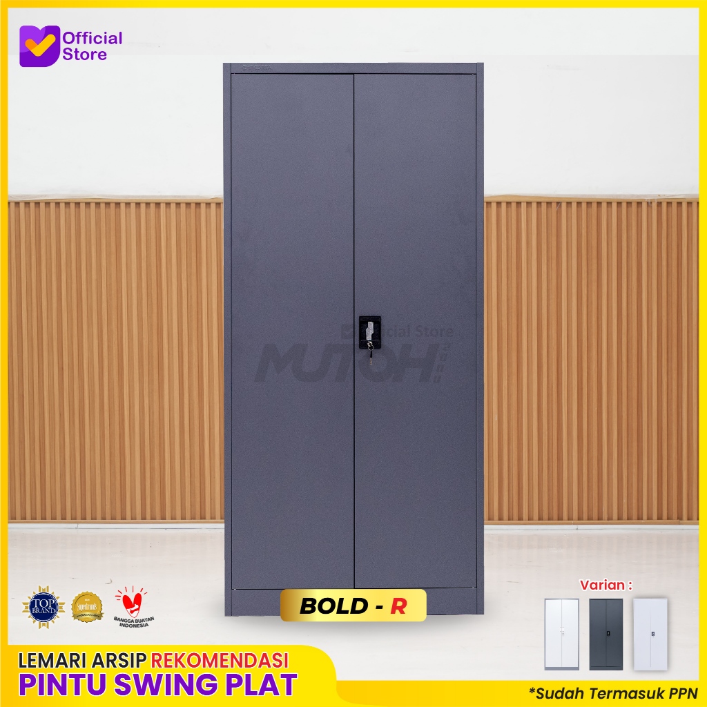 Lemari arsip 2 pintu REKOMENDASI | lemari besi arsip 2 pintu swing plat MUTOH2000