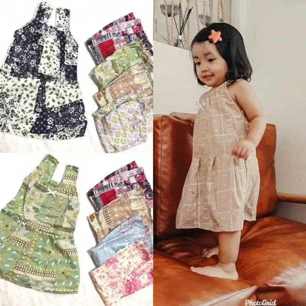DRESS ANAK PERCA 1-2th / Dress perempuan / baju anak perempuan / grosir baju anak