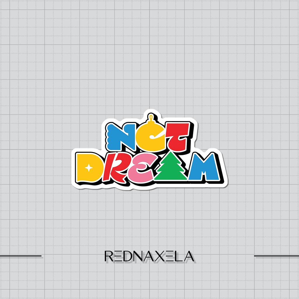 Stiker Vinyl NCT Dream Candy Album Logo Stiker Laptop Stiker Koper Outdoor Waterproof Sticker