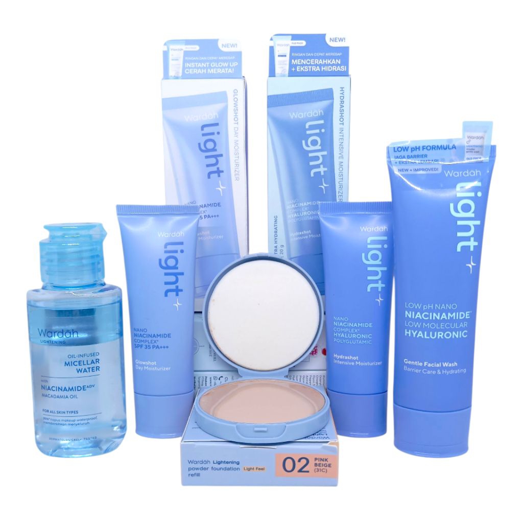 Paket Wardah Lightening 5 Set/ Paket Skincare Wardah Lightening