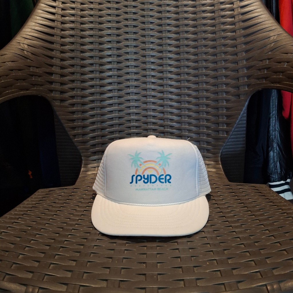 Topi Trucker Jaring Spyder Manhattan Beach Retro Logo