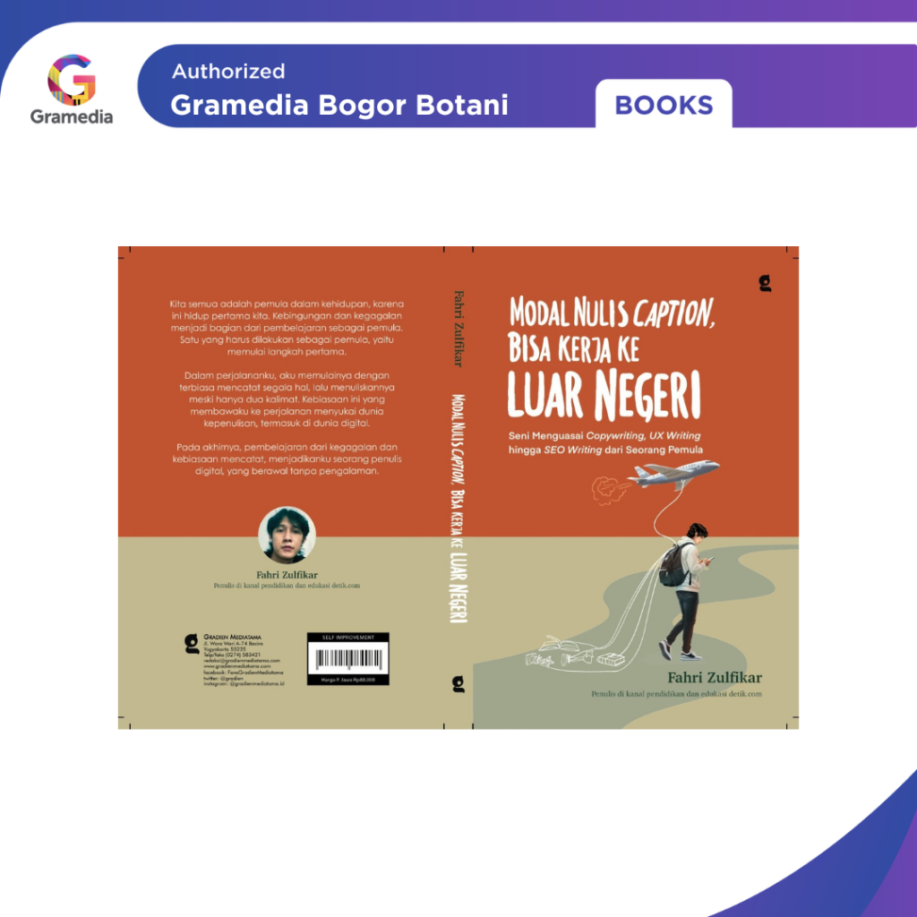 Gramedia Bogor -  Modal Nulis Caption, Bisa Kerja Ke Luar Negeri : Seni Menguasai Copywriting. Ux Wr