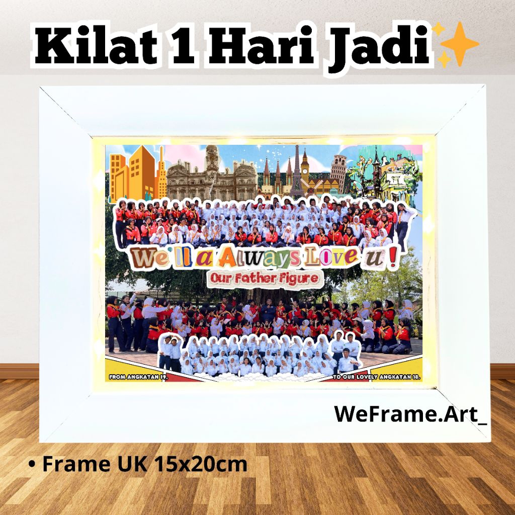 frame scrapbook / hadiah perpisahan / kado perpisahan