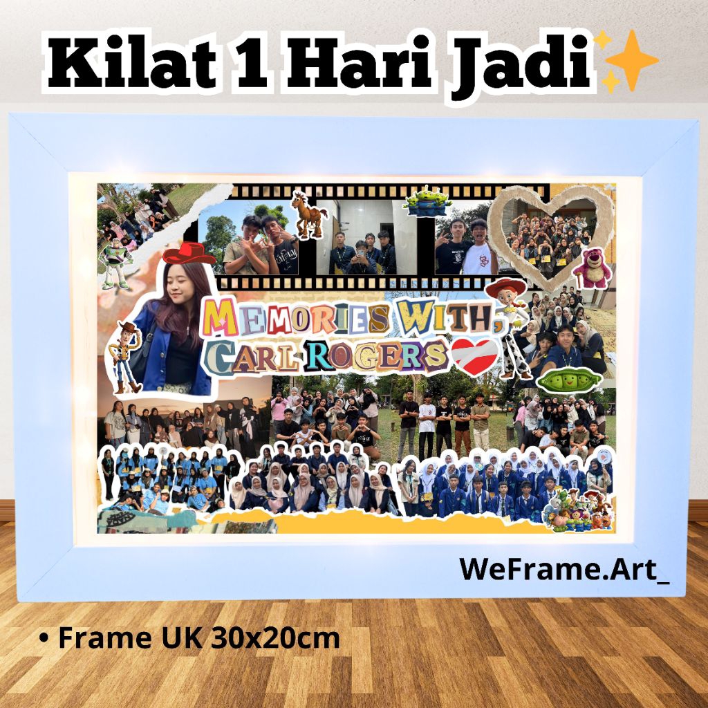 frame toys / frame custom / hadiah perpisahan / kado perpisahan