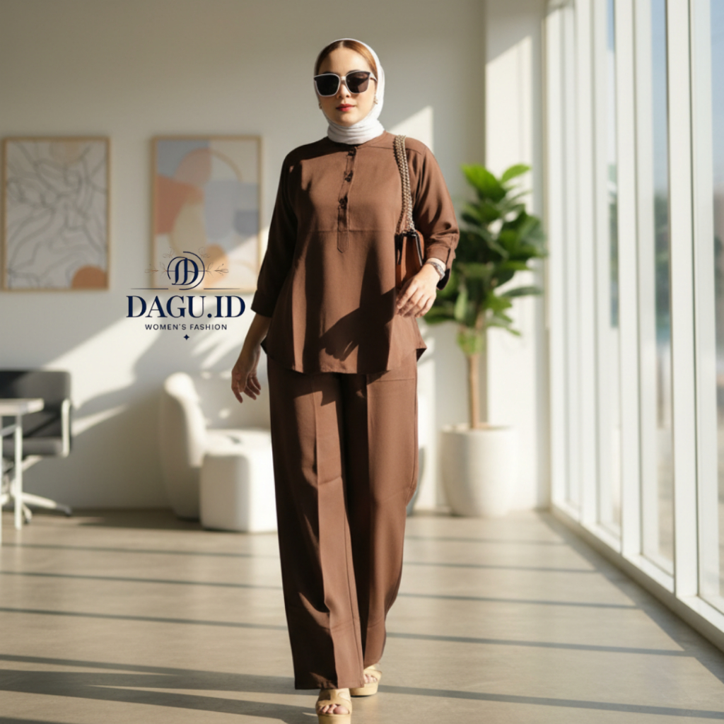 Daguid Setelan Baju Wanita Karir Trendly