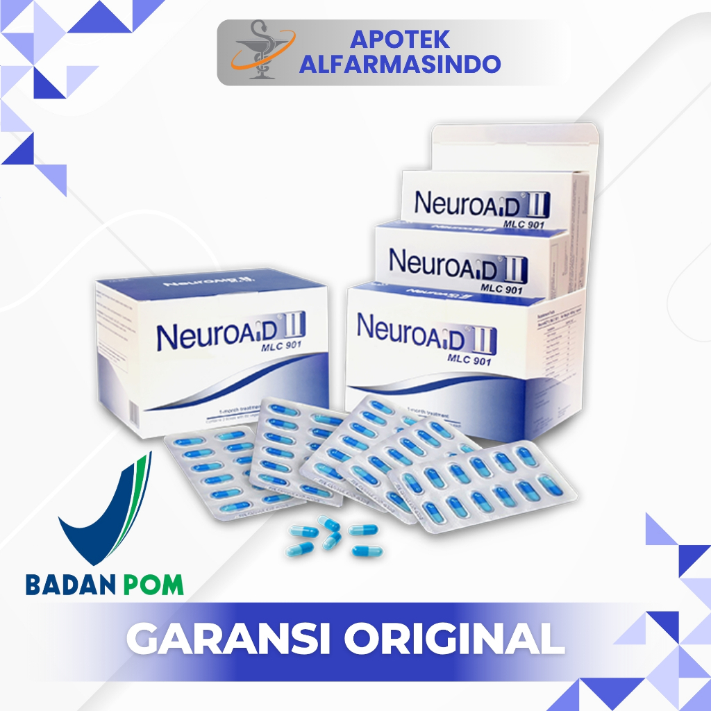 Neuroaid II MLC 901 Original Kapsul Herbal Astragalus Pasca Stroke | Obat Stroke