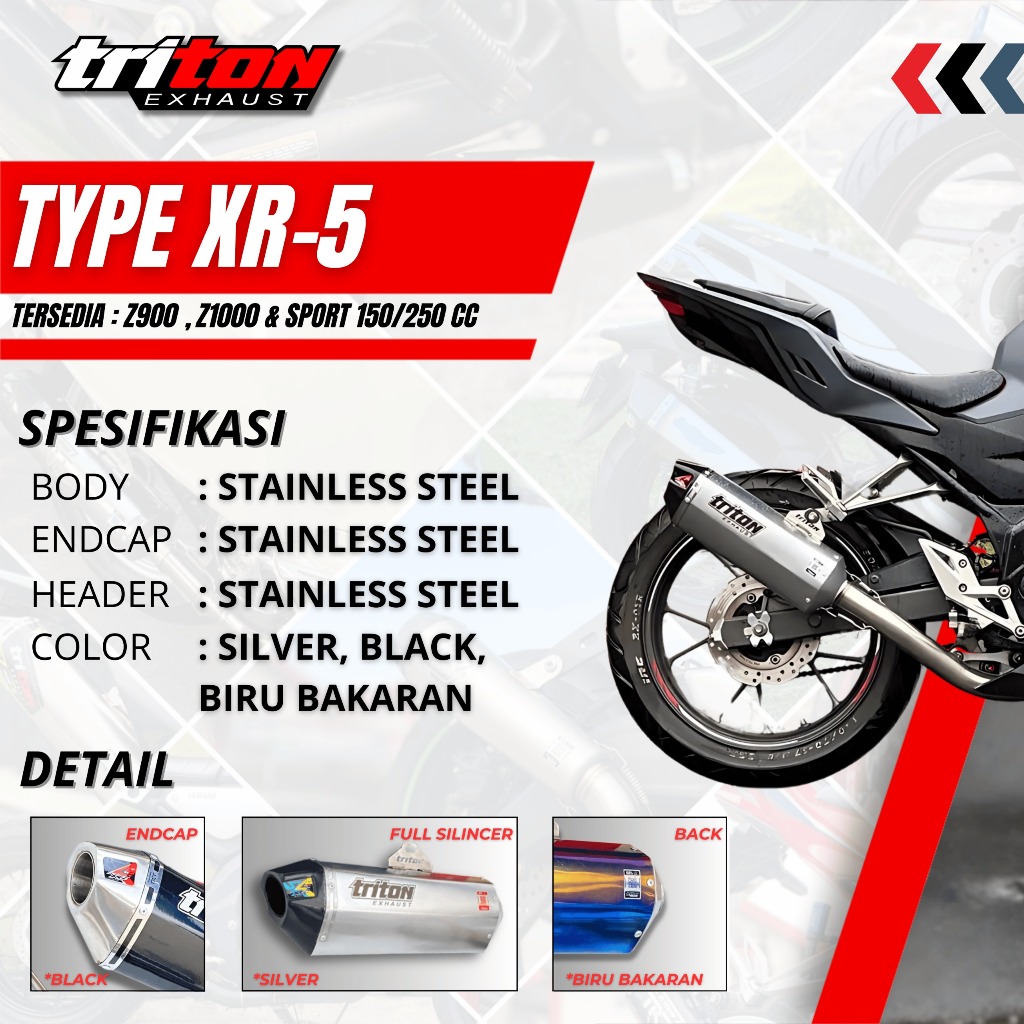 knalpot Racing R15 V3 / V2 CBR 150r GSX150 CB150 Full System Original TritonnType Xr5 Bas Adem