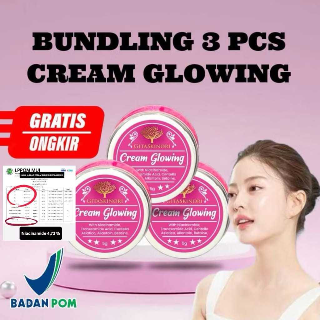 READY Bundling cream glowing salep glowing cream pelicin BPOM