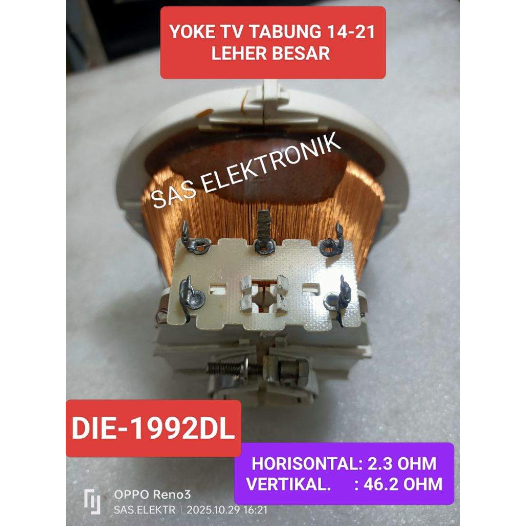 YOKE DEFLEKSI KONDO TV TABUNG LEHER BESAR DIE-1992DL