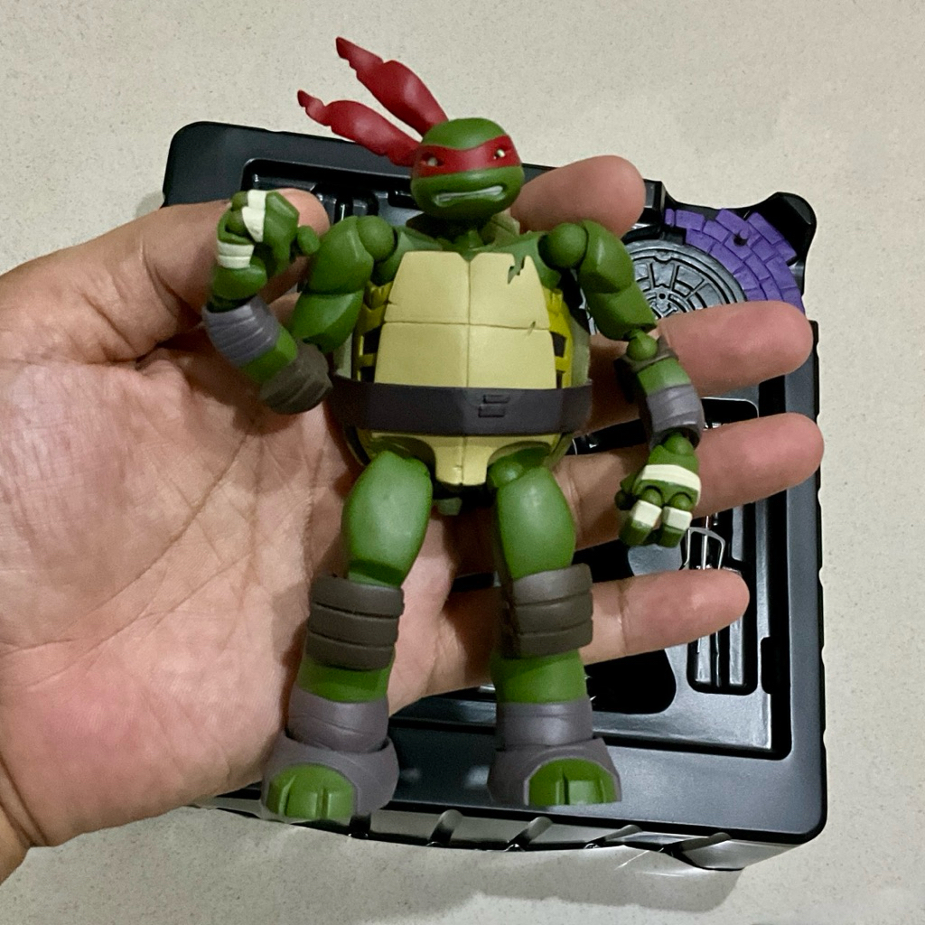 REVOLTECH TMNT RAPHAEL 100% ORI KAIYODO REVOLTECH TOYS MAINAN ACTION FIGURE