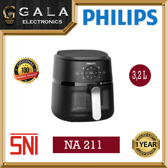 Air Fryer Philips Transparan NA 211 3,2 Liter