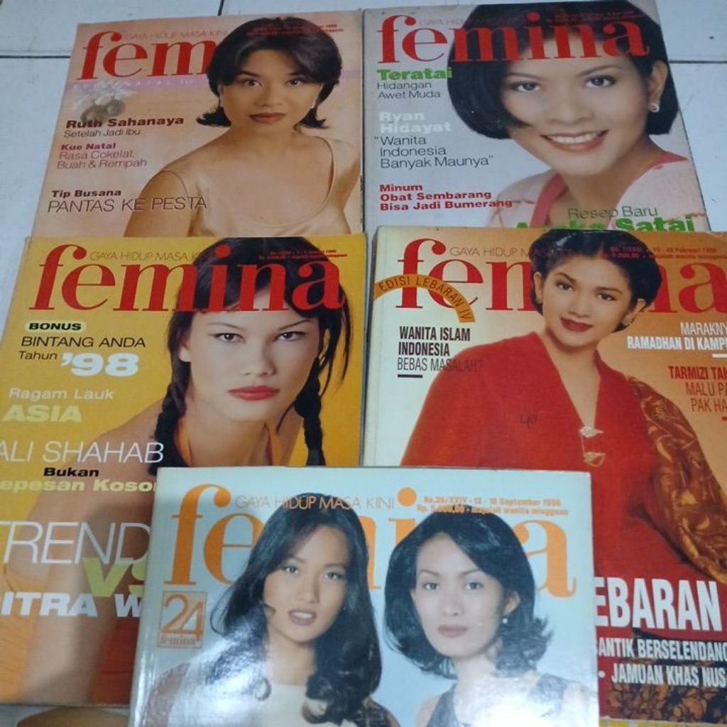 MAJALAH FEMINA JADUL BEKAS