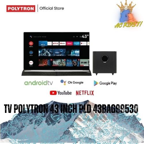 TV POLYTRON Smart Cinemax Soundbar LED TV 43 inch PLD 43BAG9953