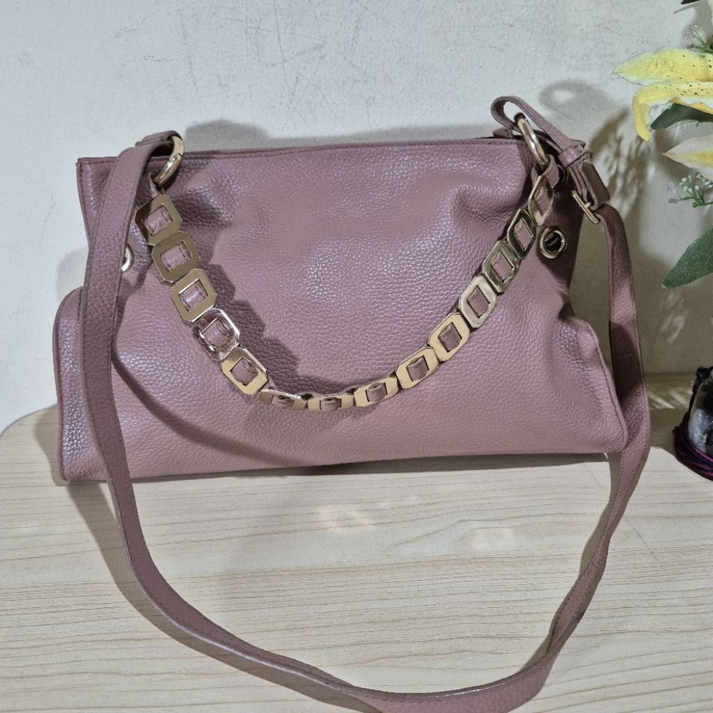 Tas shoulder bag Sling Bag Kulit Asli Marita Huurinainen Preloved