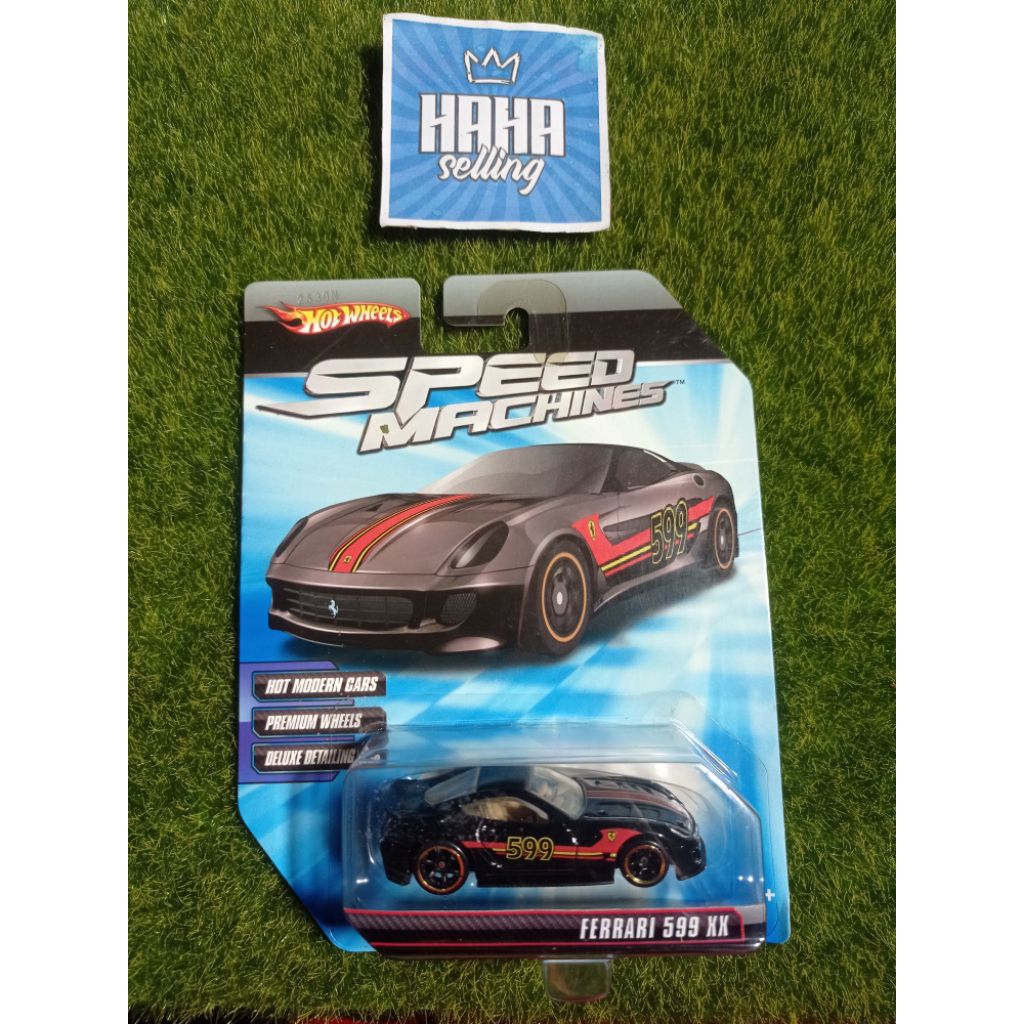 Hot Wheels 2009 Speed Machines '09 Ferrari 599 XX Black - HW SPEED MACHINES™ - Rare Item Collection 