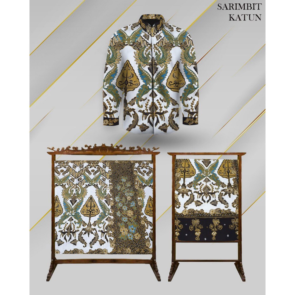 kain batik tulis sarimbit 3 in 1 sarung selendang batik tulis dan kemeja pria cople batik tulis saru