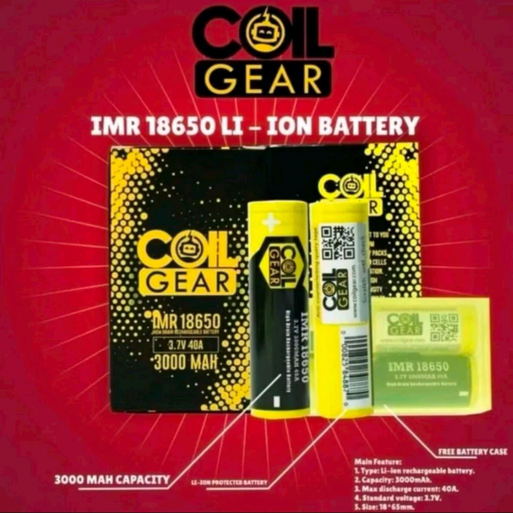 BATERAI COIL GEAR ORIGINAL 18650 3000mAh