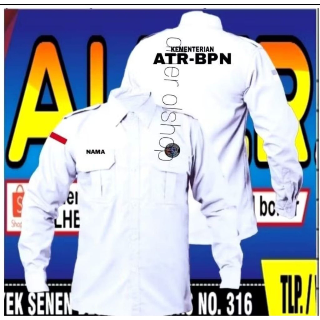 KEMEJA BPN TERBARU/ SERAGAM BPN TERBARU/ KEMEJA KEMENTRIAN ATR/ SERAGAM KEMENTERIAN ATR/ SERAGAM ATR