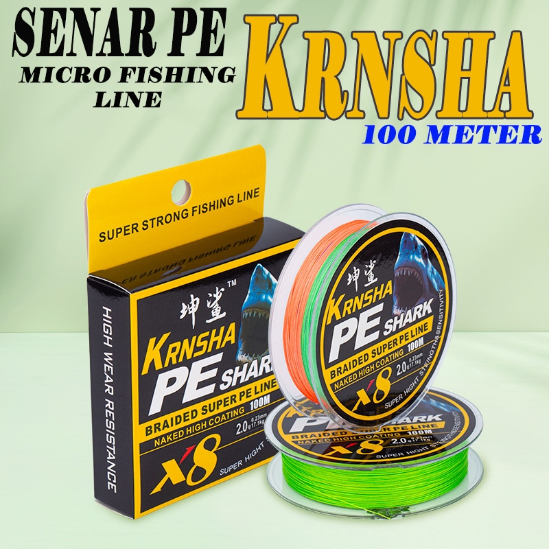 Senar PE X8 Panjang 100 Meter Multi Colour | Senar PE Micro | Senar PE Casting Hampala Senar PE X12