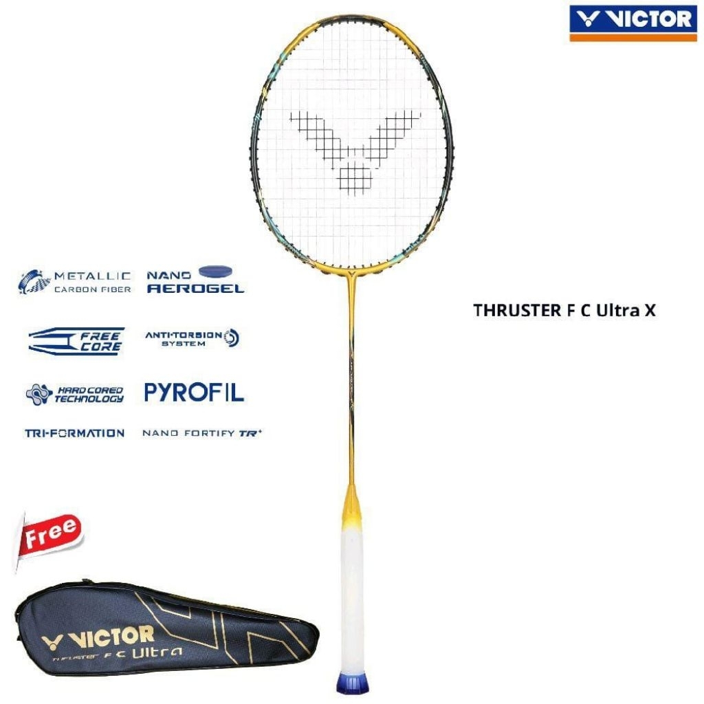 Raket Badminton Thruster F C Ultra X Victor | THRUSTER F C ULTRA X Victor Original