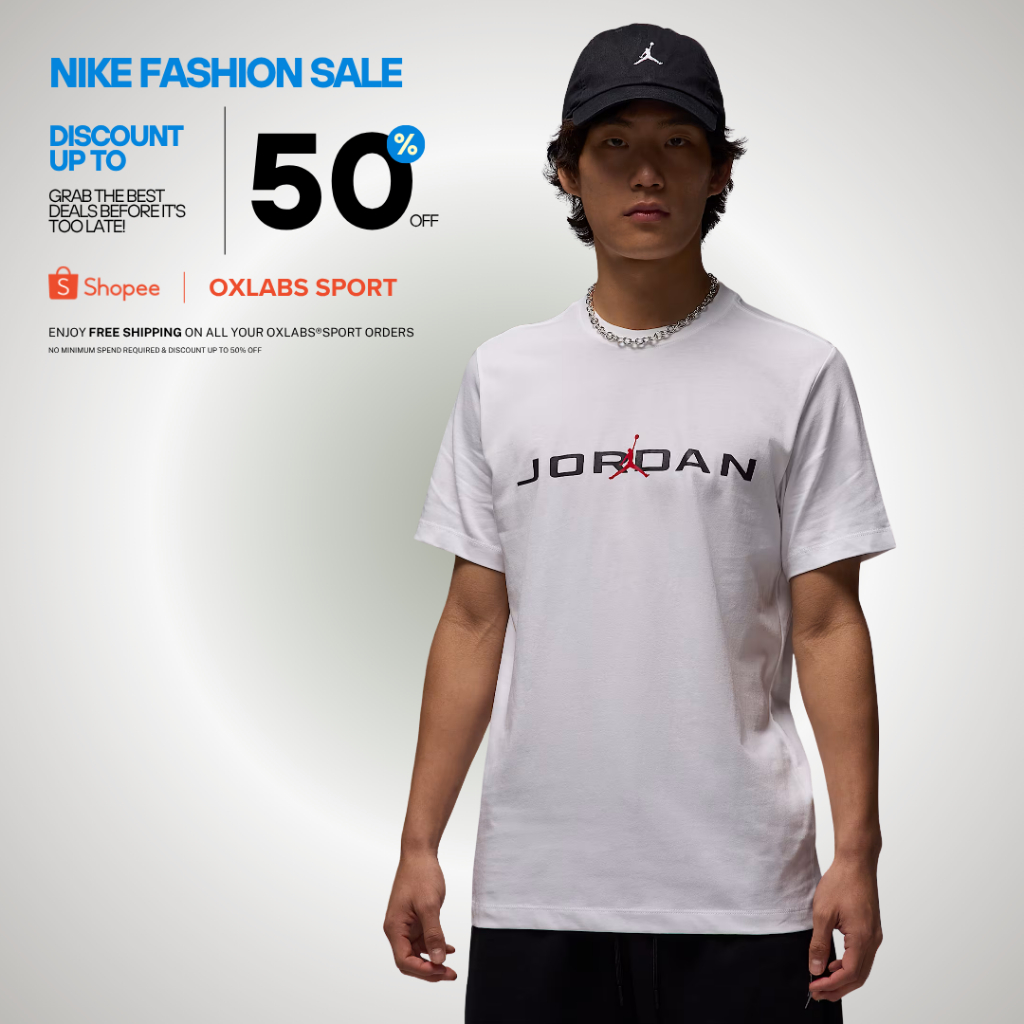Kaos Nike Jordan Original Men's Jordan Air Tee - White IB7353