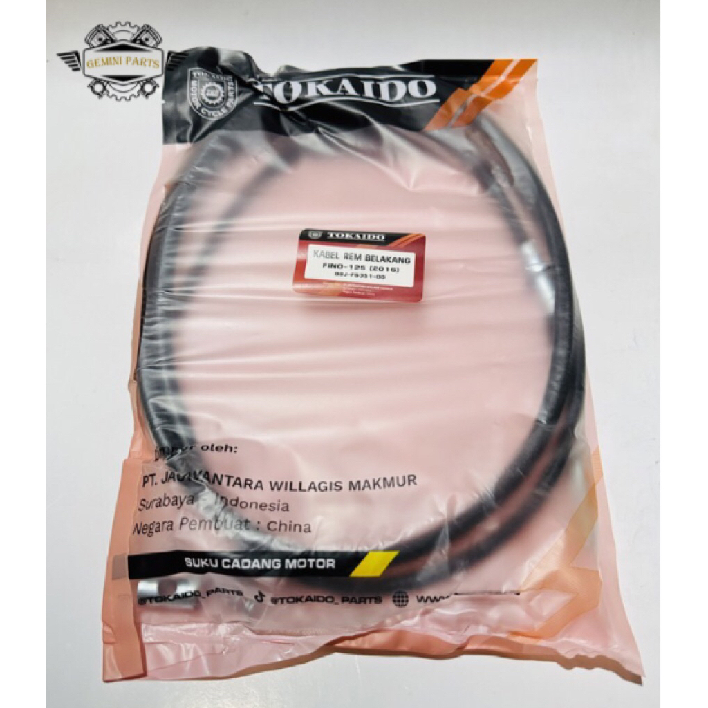 KABEL TALI REM BELAKANG FINO FI 125 TKD TOKAIDO