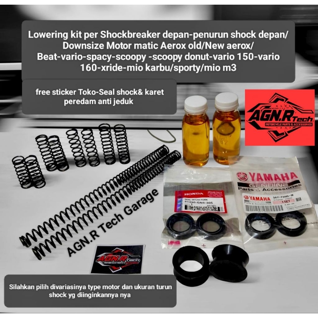 Lowering kit per Shockbreaker depan-penurun shock depan/Downsize % Motor matic Aerox old/New aerox/B