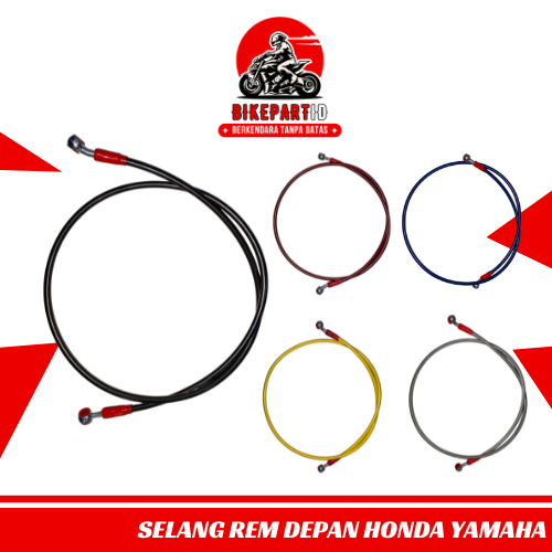 Selang Rem Depan Variasi Panjang 130Cm 95Cm 60Cm Universal Vario Aerox Mio Beat Scoopy Vega Supra