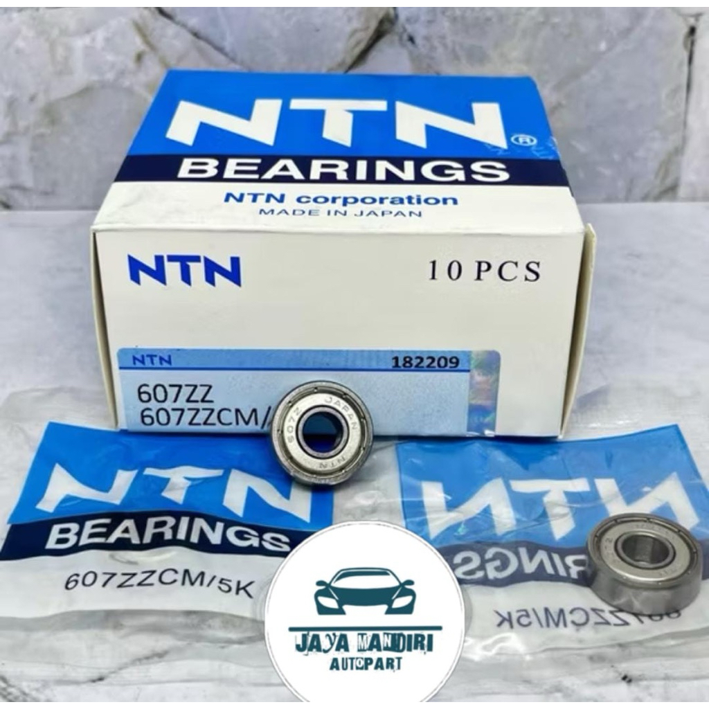 BEARING 607 ZZ NTN TUTUP BESI 607ZZ NTN