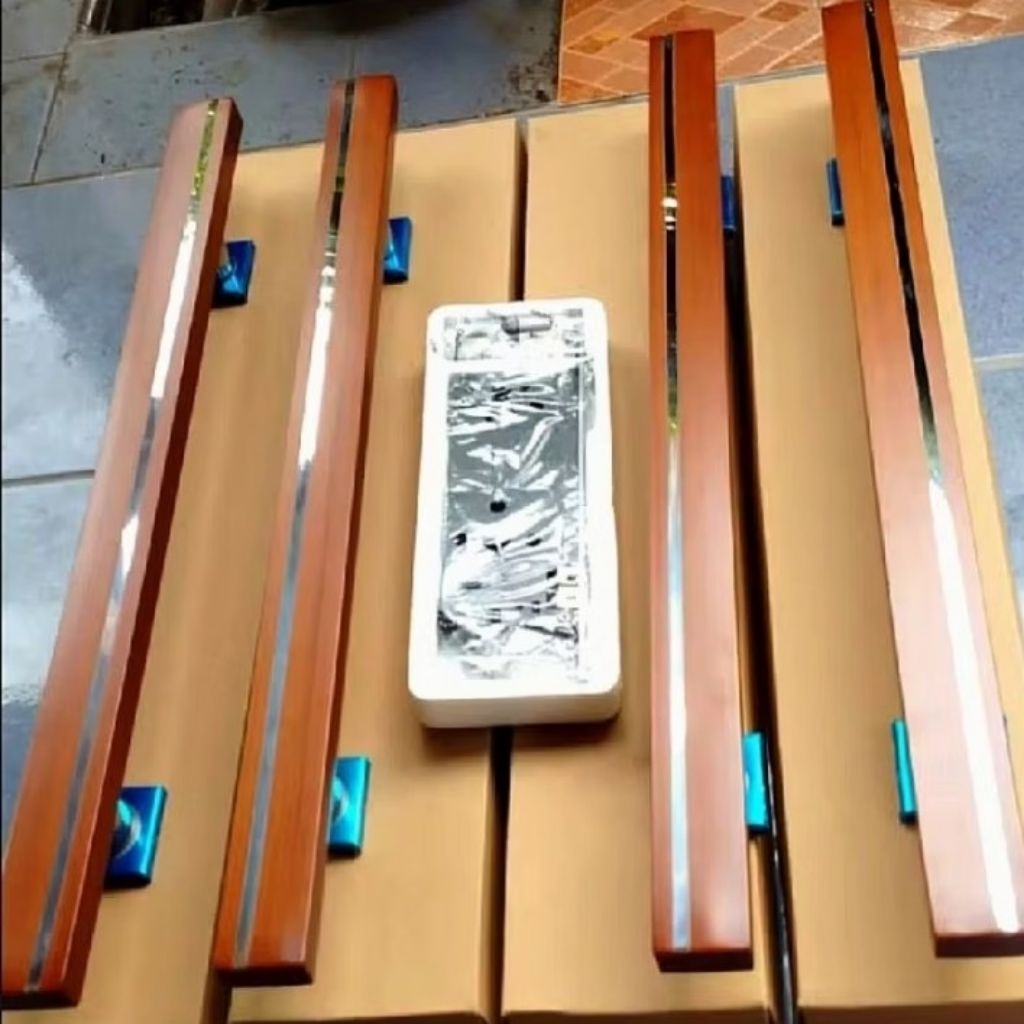 HANDLE Pintu minimalis/Gagang Pintu rumah 2 pintu, 2psg/4pcs + kunci