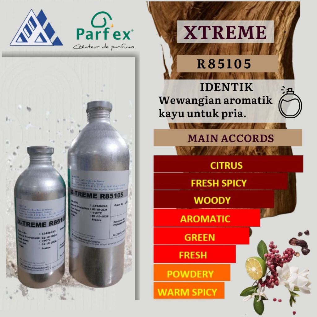 (250 ML) XTREME Inspired Bulgari Extreme For Men By Parfex Kemasan Repack Bibit Parfum