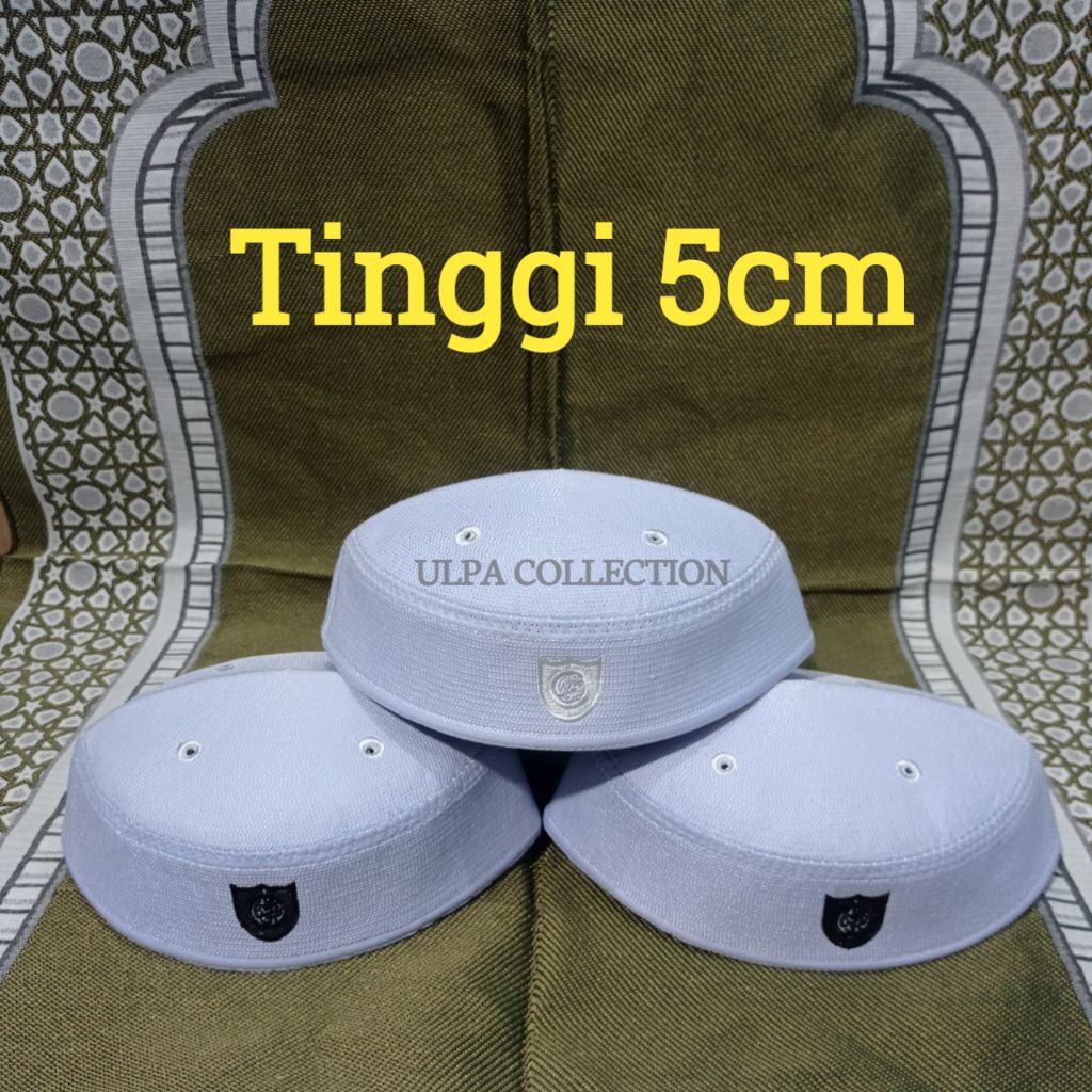 PECI MALAYSIA Tinggi 5cm PECI PUTIH PREMIUM PECI HAJI SONGKOK KOPIAH MALAYSIA Tinggi 5cm