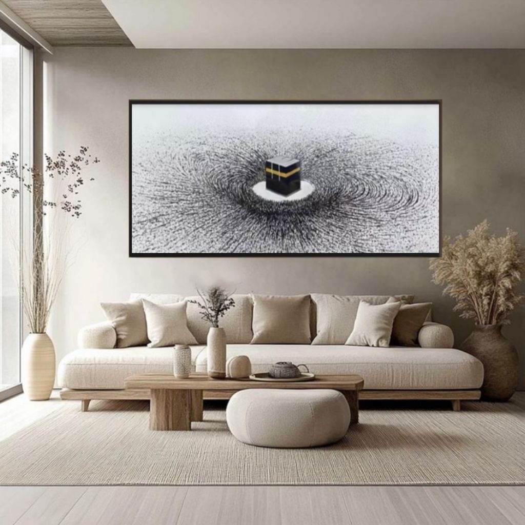 lukisan dinding aesthetic kabah