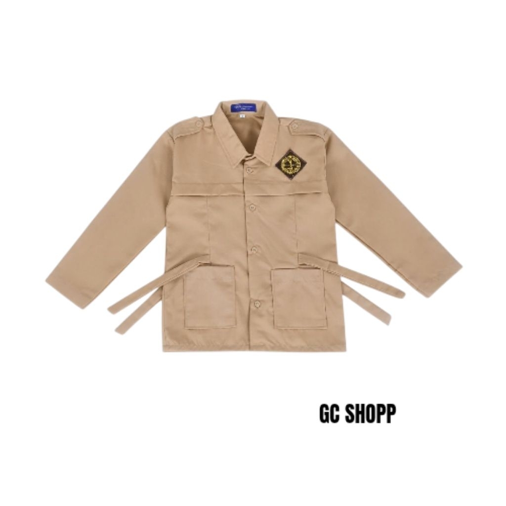 BAJU PRAMUKA PANJANG SD ANAK PEREMPUAN/BAJU SERAGAM PRAMUKA PANJANG SD ANAK PEREMPUAN