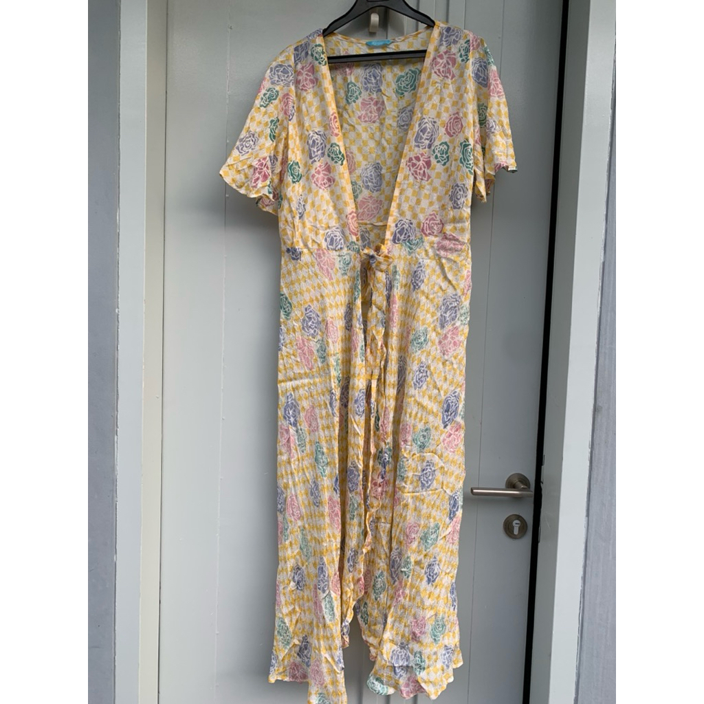 Viscose Outer Pantai Long Cardi  Rinjanie