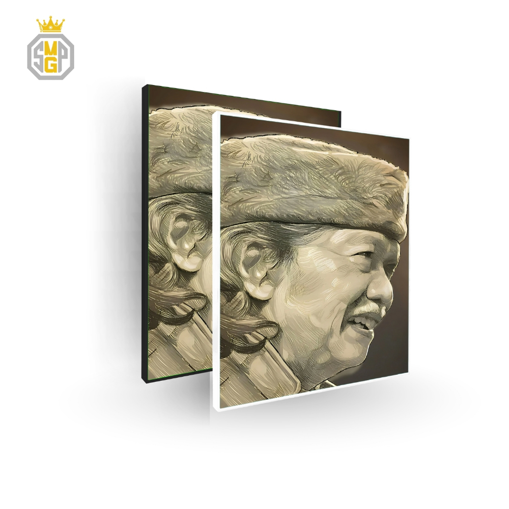 Poster Cak Nun Hiasan Dinding Emha Ainun Najib Maiyah Nusantara Lukisan Caknun Wall Decor