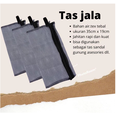TAS JARING SANDAL UNIVERSAL RESLETING TAS MANCING TAS KOSMETIK DLL