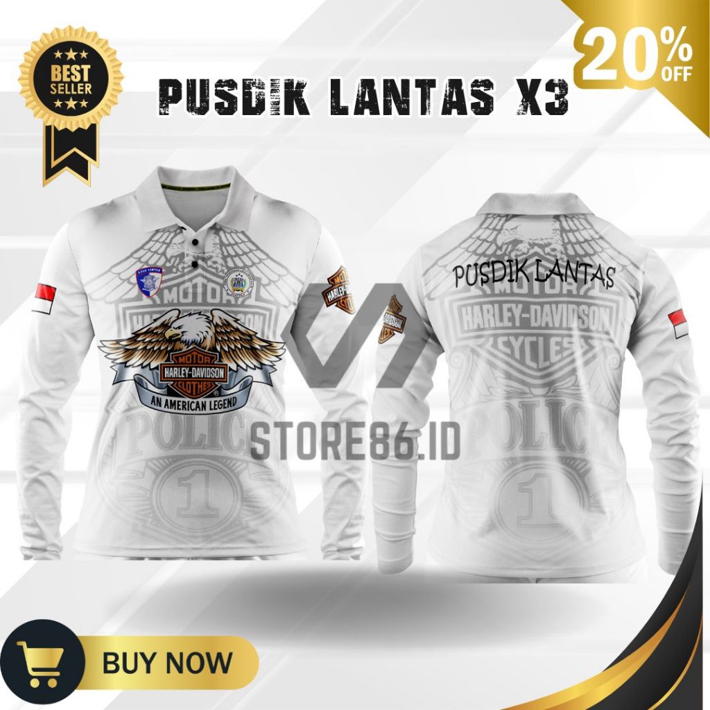 JERSEY PUSDIK LANTAS X3 FULLPRINT SUBLIME / KAOS PUSDIK LANTAS DRIFIT / JERSEY PUSDIK LANTAS / FULL 
