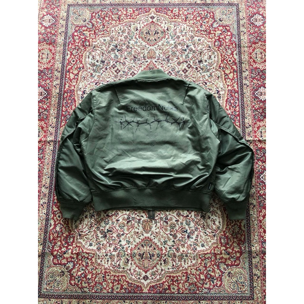 Gu x Undercover ma-1 bomber jacket Vintage Military Bomber jacket H425