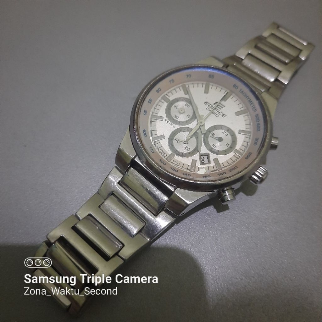 jam tangan pria casio Edifice EF-500BP full stainless steel
