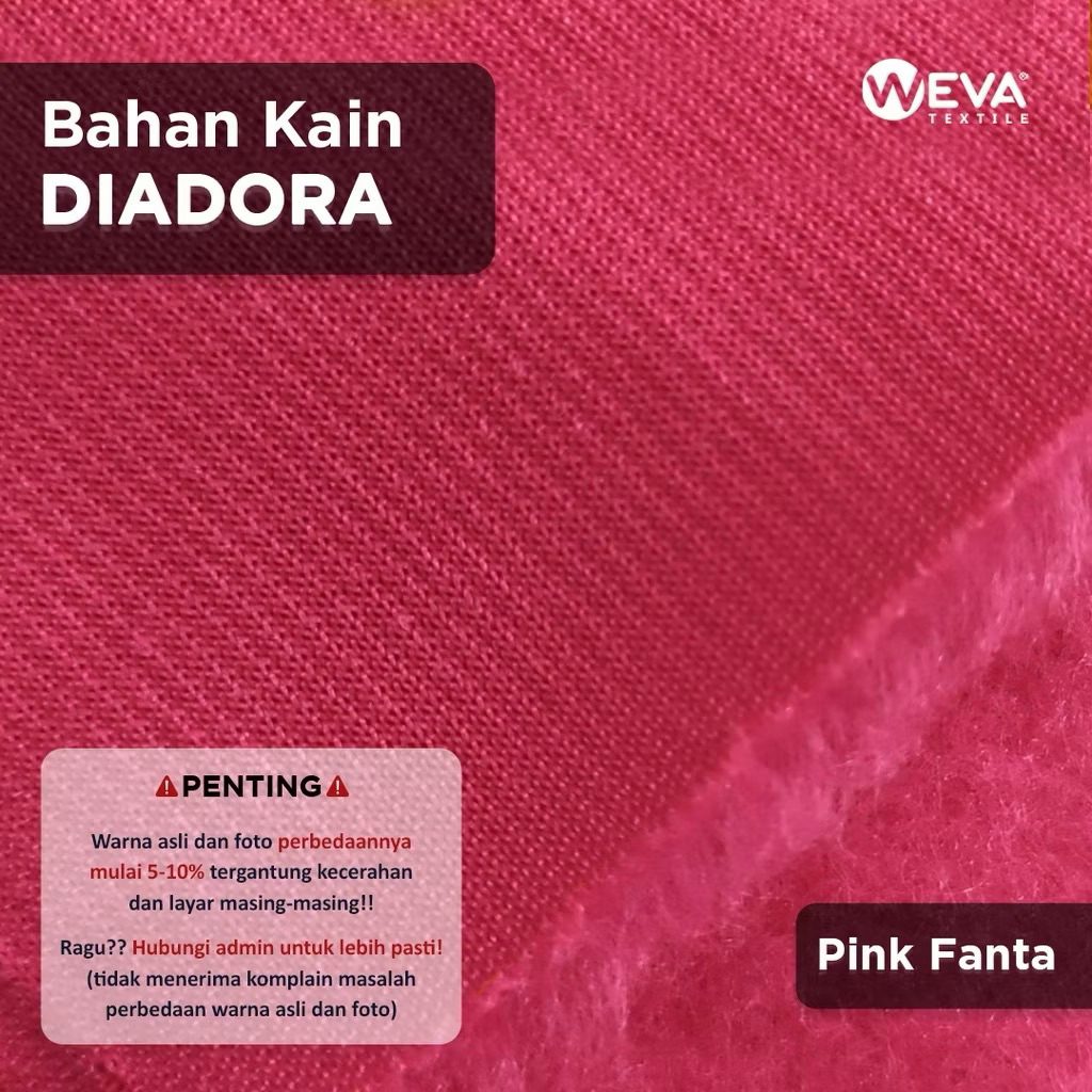 Bahan Kain Diadoraa Taiwan Kain Jaket & Celana Olahraga Pink Fanta