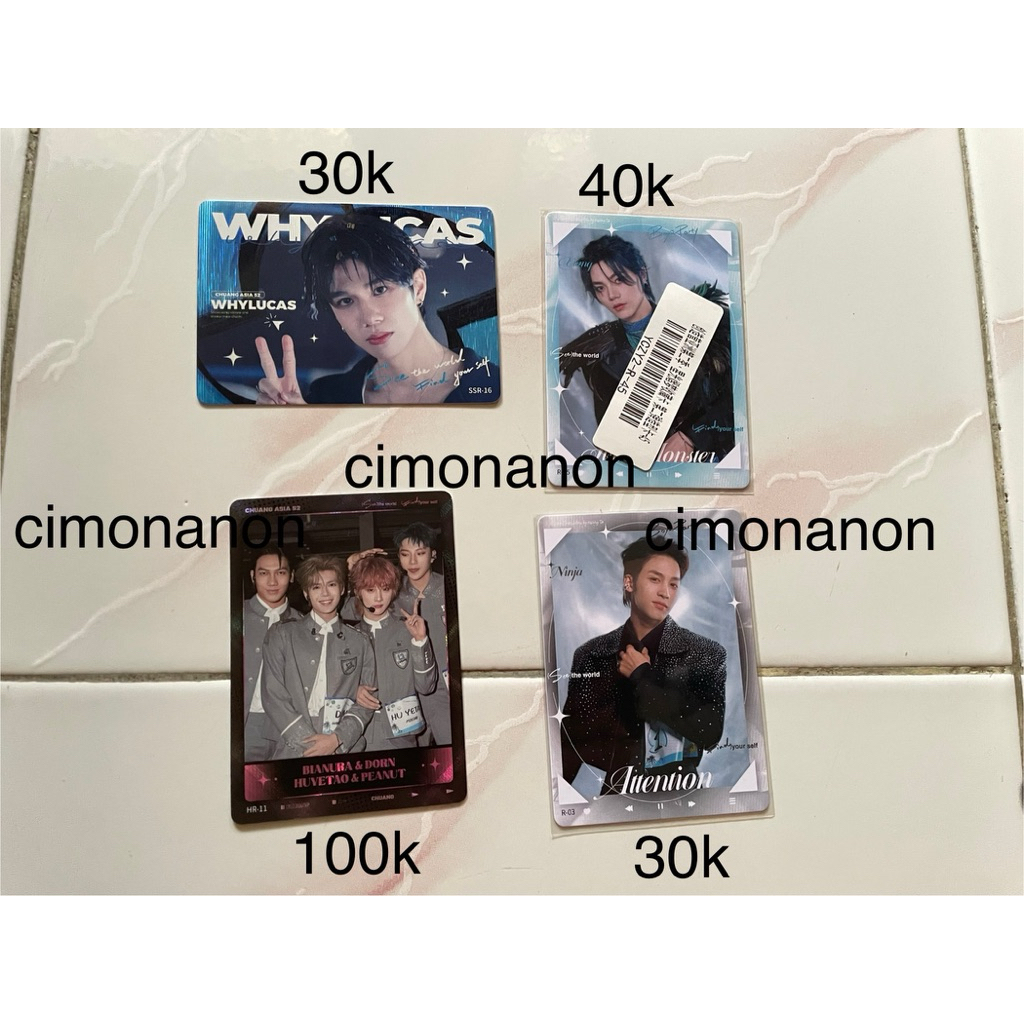 Photocard Chuang asia season 2 (Xiong, Ninja, Whylucas)