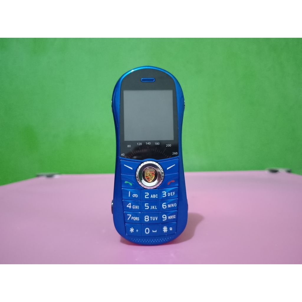 Handphone Porsche Screen Car Shape Mobile Phone Dual SIM Untested Murah Retro Vintage Rare Koleksi B