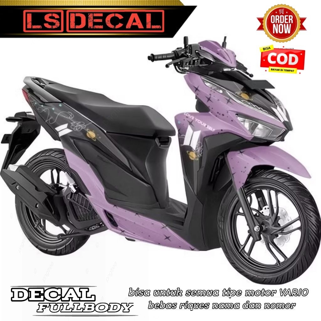 Decal Vario Full Body Honda Stiker Full Body Vario 125 150 Old 2015 - 2018 / New  2019-2022 BTS Sign