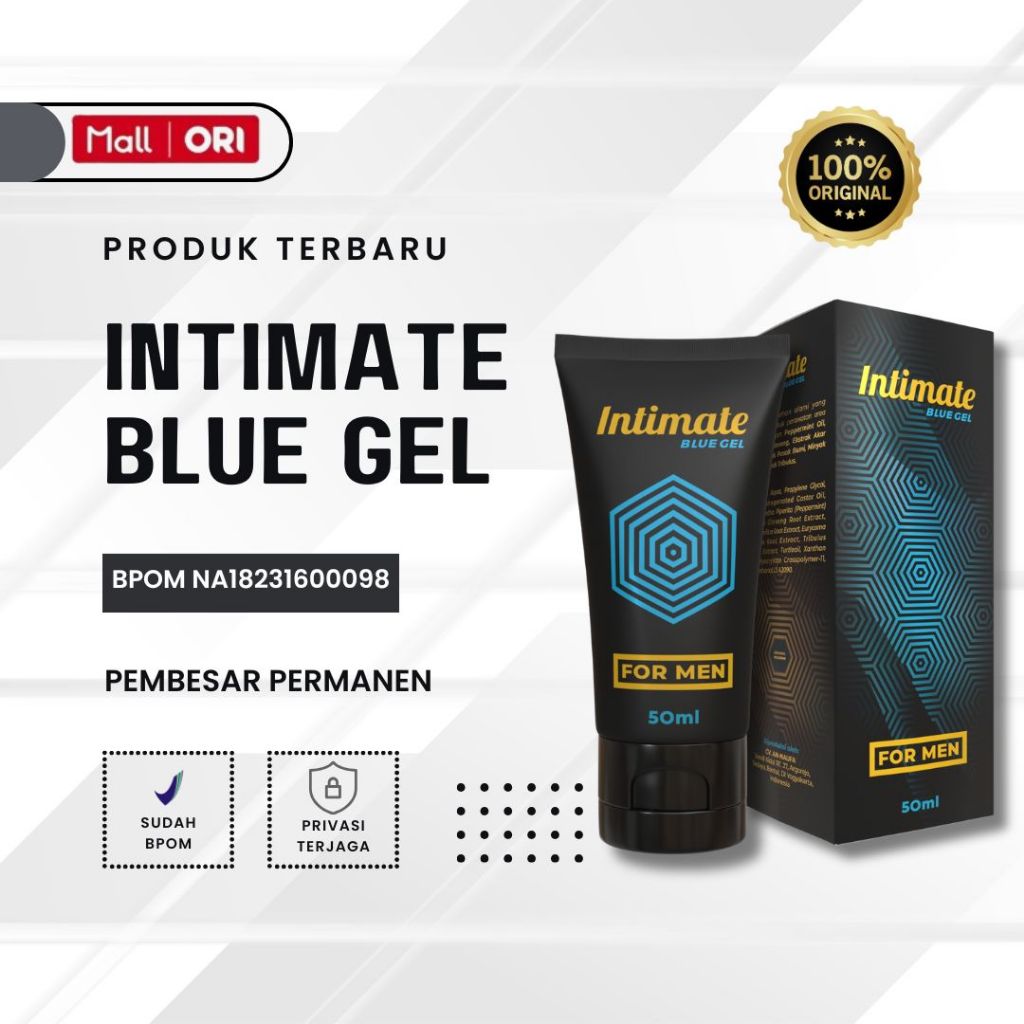 Intimate Blue Gel  Pembesar MR P Paling Ampuh Original BPOM 50 ML