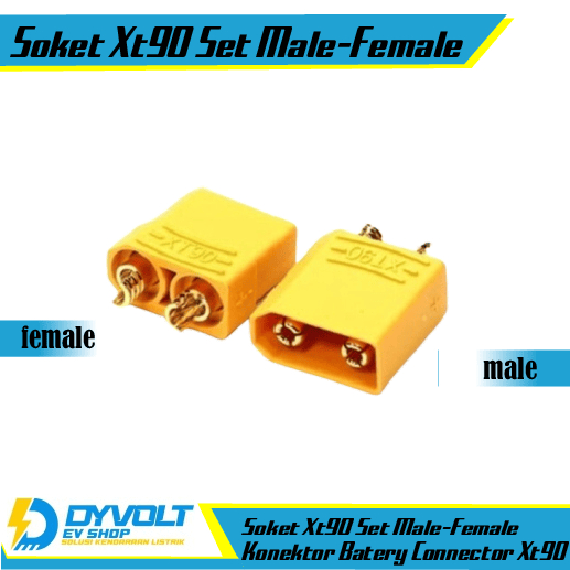 Soket XT90 Set Male-Female Konektor Batery Connector XT90