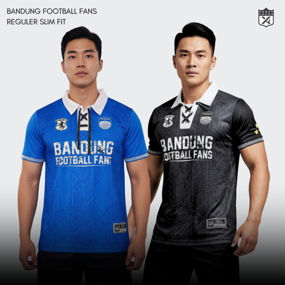 [ XR APPAREL ] Jersey Persib Football Fans Biru & Hitam | Jersey Persib Terlaris | Jersey Persib Ban