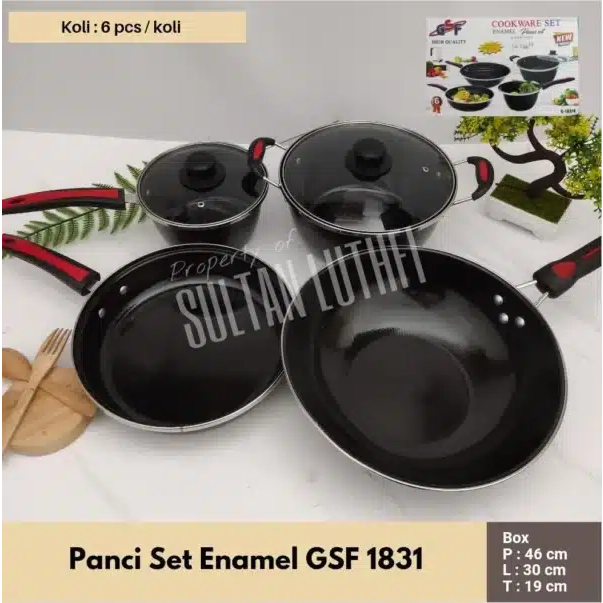 Panci Set Enamel GSF 1831