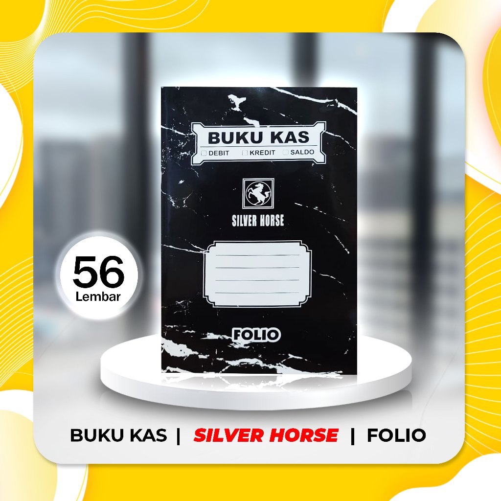 BUKU KAS/ SILVER HORSE/ FOLIO/ 56 LEMBAR/ BUKU KAS FOLIO